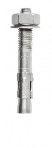 Parabolt acero inoxidable 316L 10 mm (M10) y longitud de 70 mm.